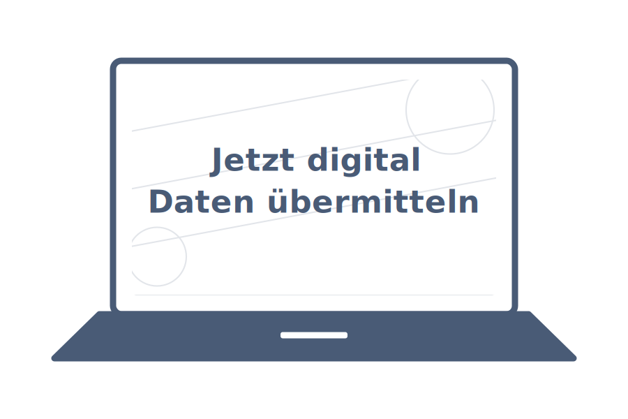 Jetzt digital Daten übermitteln